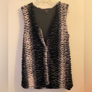 Faux fur vest